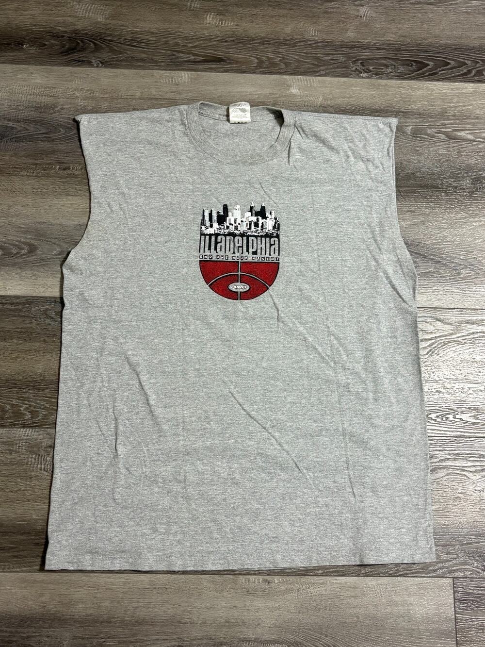 Vintage 90s AND1 Basketball Philadelphia And One Hoop Havens Tank Top - Men’s XL